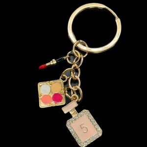 Bag Charm Key Chain Perfume Makeup Lipstick